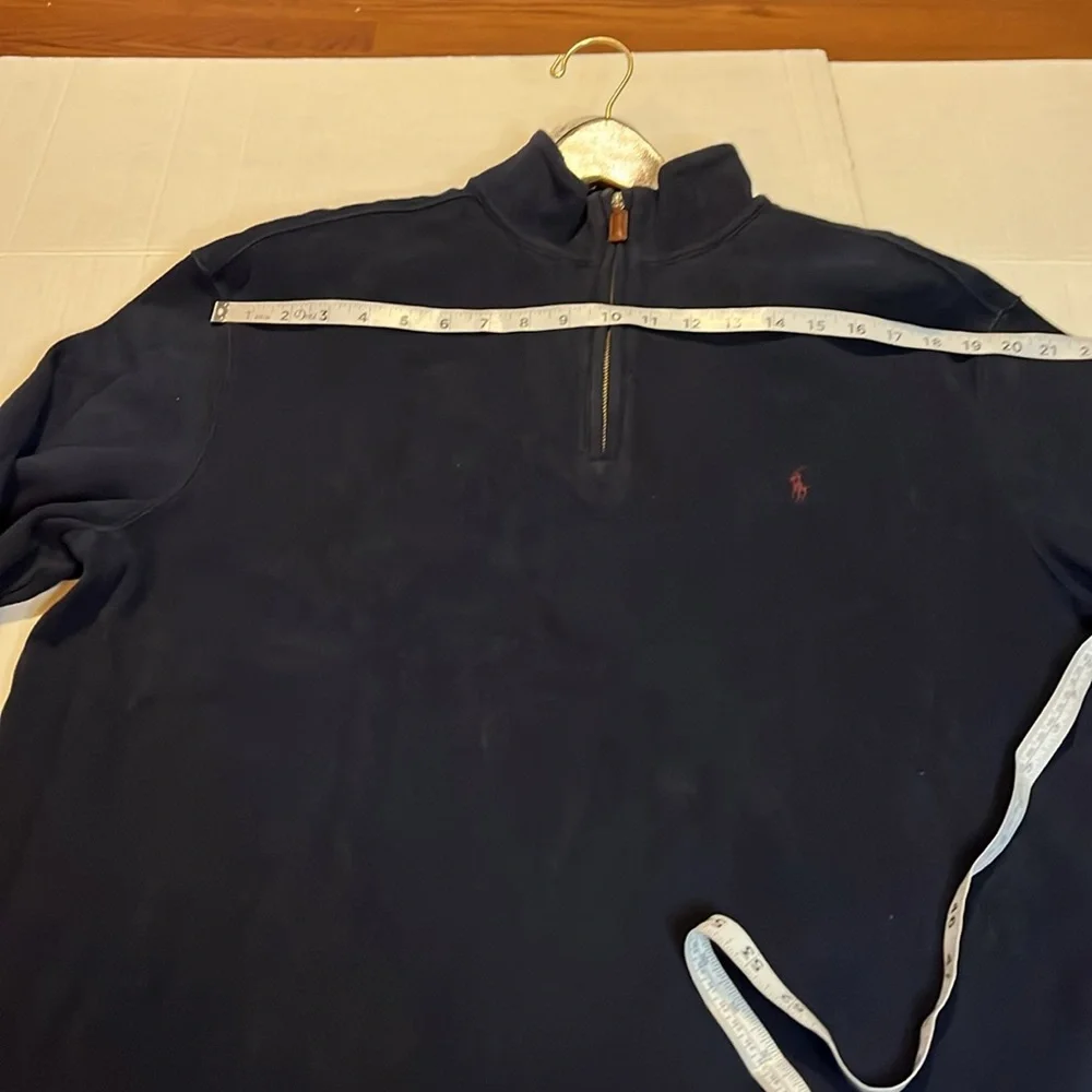 Polo Ralph Lauren--XL-black-1/4 Zip,preppy, pullover knit, long sleeve, Sweater